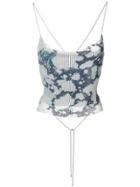 Poster Girl Zeina Mesh Top - Blue