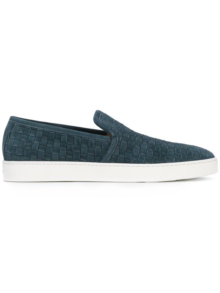 Santoni Woven Sneakers - Blue