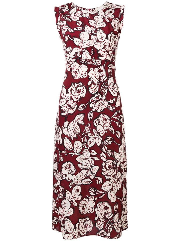 's Max Mara Floral Printed Flared Dress