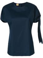 Fay Tied Sleeve T-shirt - Blue
