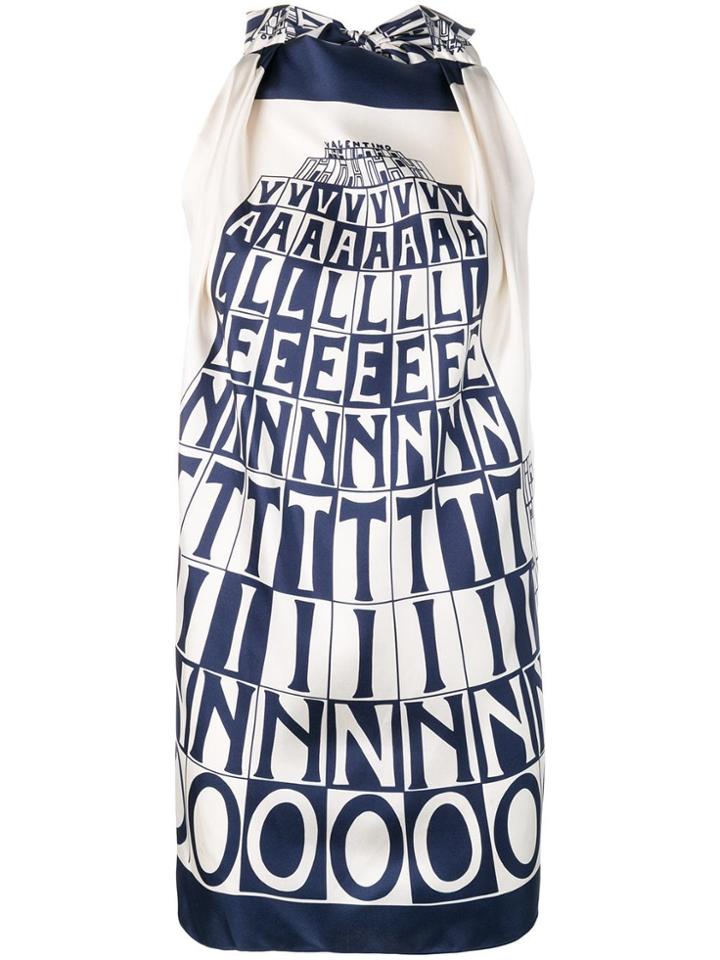 Valentino Typography Blouse - White
