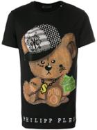 Philipp Plein Bear Print T-shirt - Black