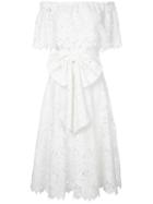 Bambah - Lace Off Shoulder Dress - Women - Cotton/polyester - 12, White, Cotton/polyester