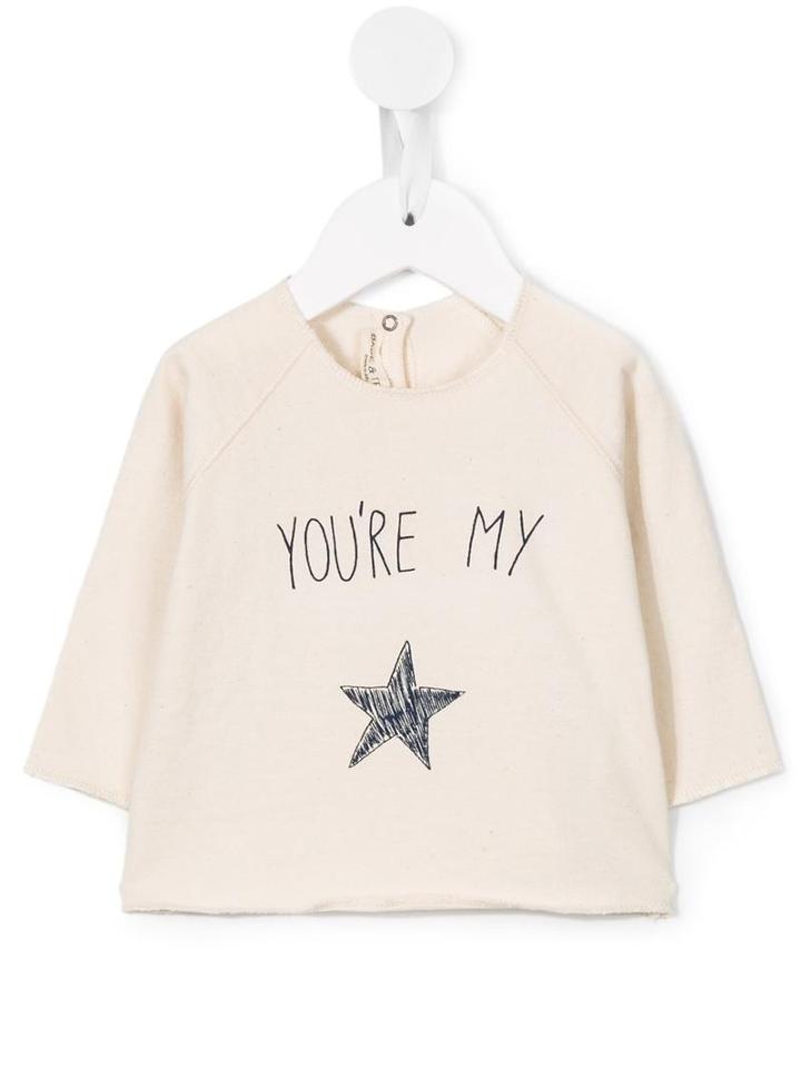 Babe And Tess You're My Star Print T-shirt, Newborn, Size: 1 Mth, Nude/neutrals