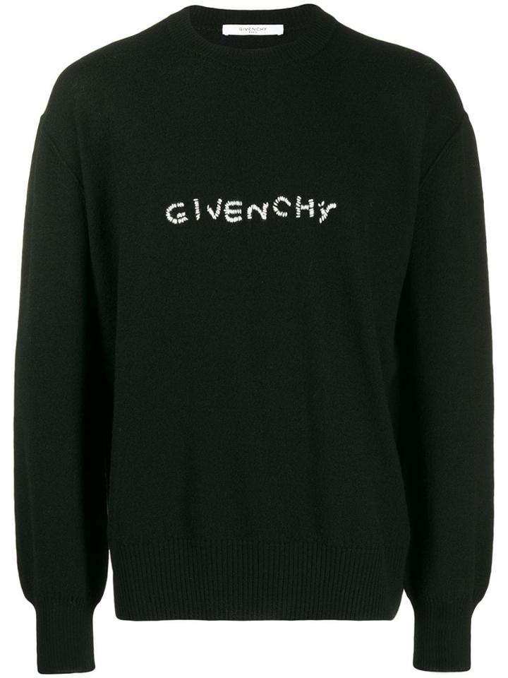 Givenchy Embroidered Logo Jumper - Black