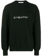 Givenchy Embroidered Logo Jumper - Black