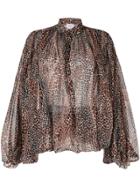Giambattista Valli Scale Print Shirt - Brown