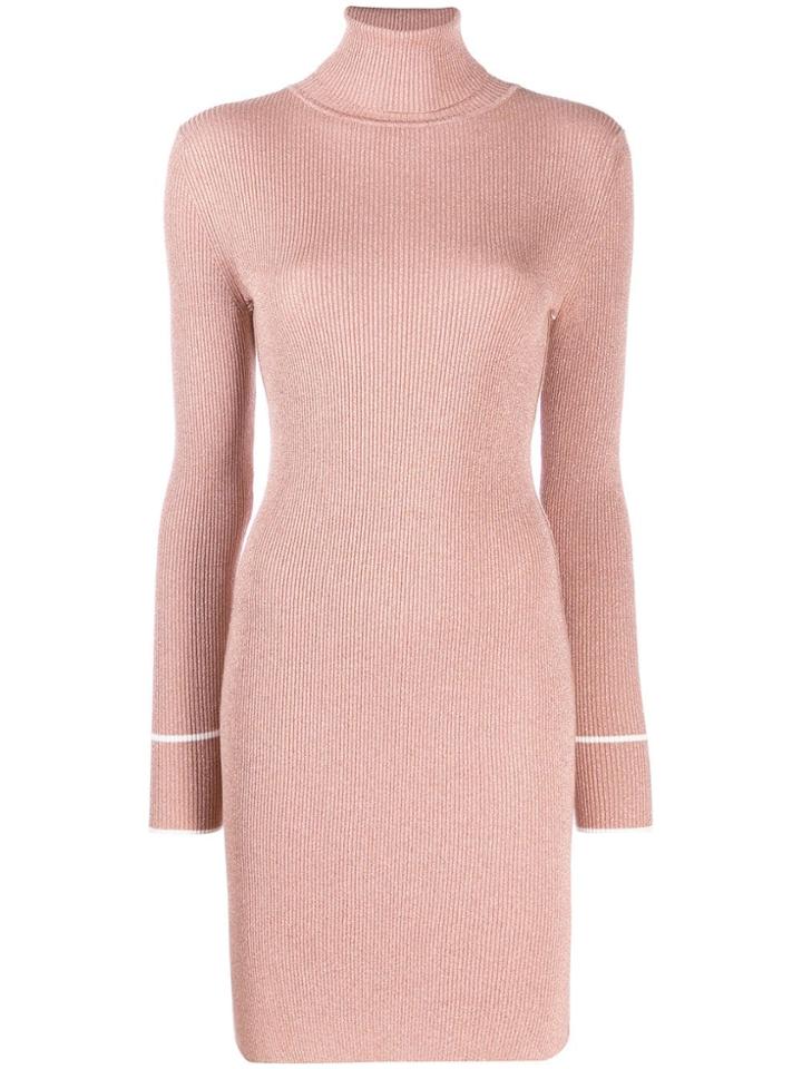 Off-white Sheer Glitter Dress - Neutrals