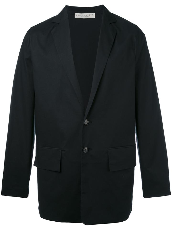 Lucio Vanotti Two Button Blazer - Black