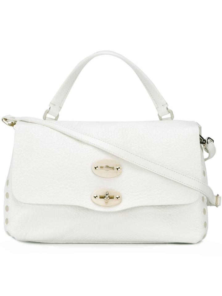 Zanellato Small 'postina Cash Pura' Tote, Women's, White, Calf Leather