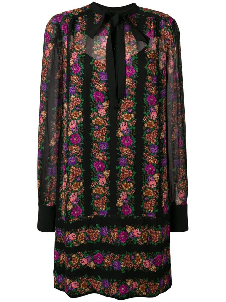 Twin-set Floral Printed Dress - Black