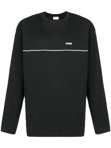 Drôle De Monsieur Front Print Sweatshirt - Black