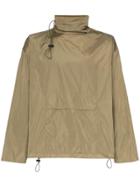 Paria Farzaneh Zip Sleeve High Neck Boxy Fit Jacket - Green