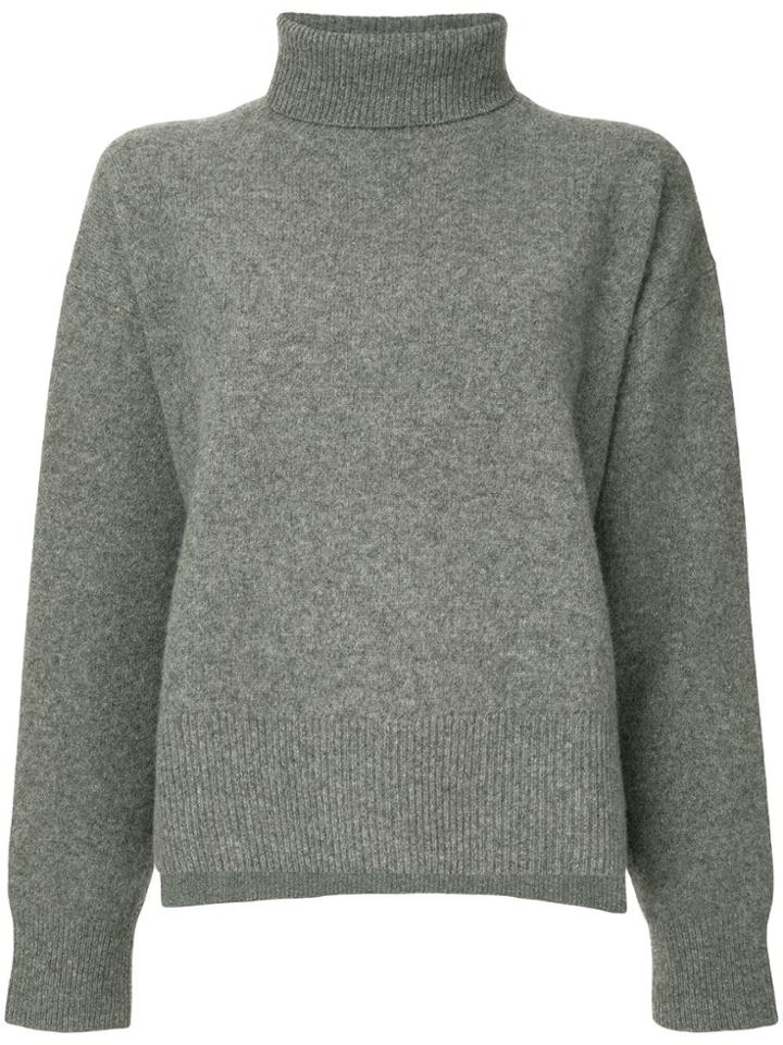 Le Ciel Bleu Turtle Neck Knit Jumper - Grey