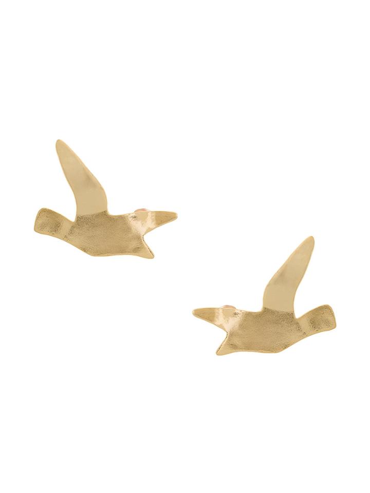 Oscar De La Renta Seagull Earring - Metallic