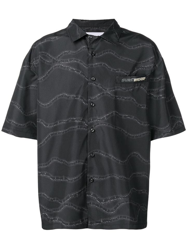 M1992 Torn Print Shirt - Grey