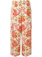Etro Floral Printed Trousers - Neutrals