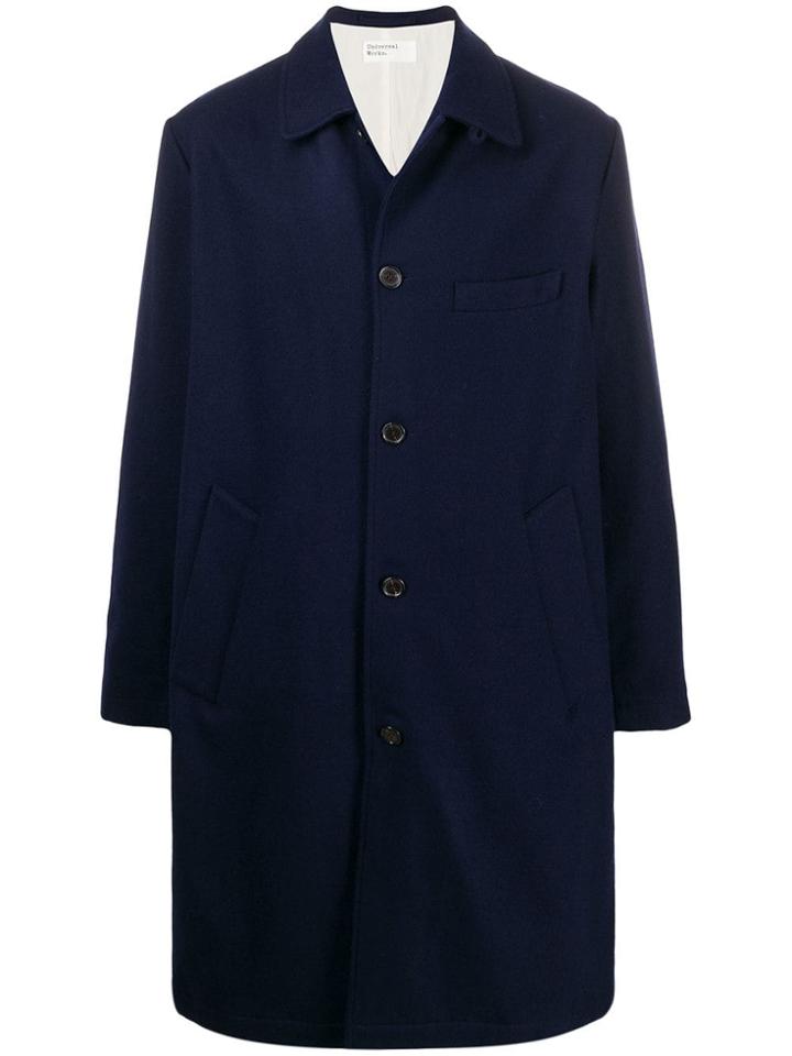Universal Works Overcoat - Blue