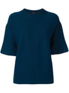 System Short Sleeve Jumper, Women's, Size: Small, Blue, Wool