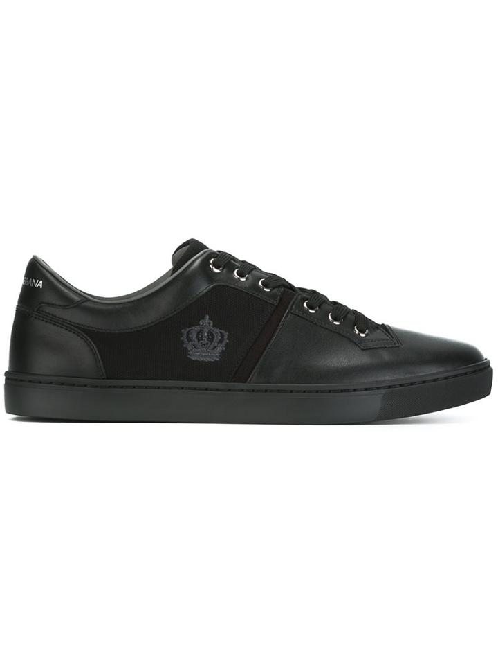 Dolce & Gabbana Embroidered Crown Sneakers