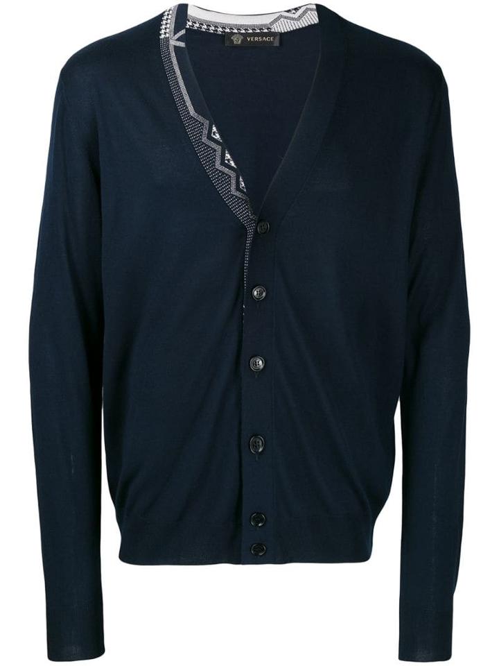 Versace Button-down Cardigan - Blue