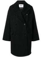Msgm Double-breasted Coat - Black