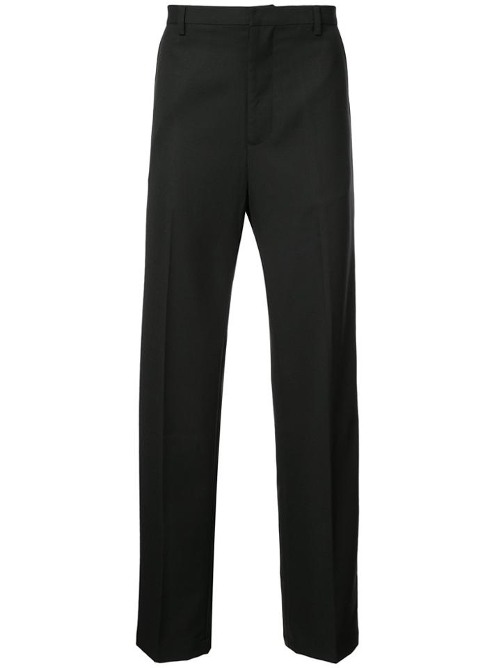 Chin Mens Mid Rise Trousers - Black