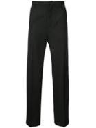 Chin Mens Mid Rise Trousers - Black