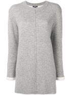 Woolrich Piped Seams Jumper - Grey