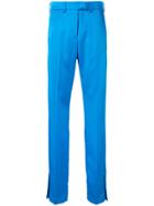 Msgm Side Vent Trousers - Blue