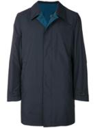 Canali Reversible Single-breasted Coat - Blue