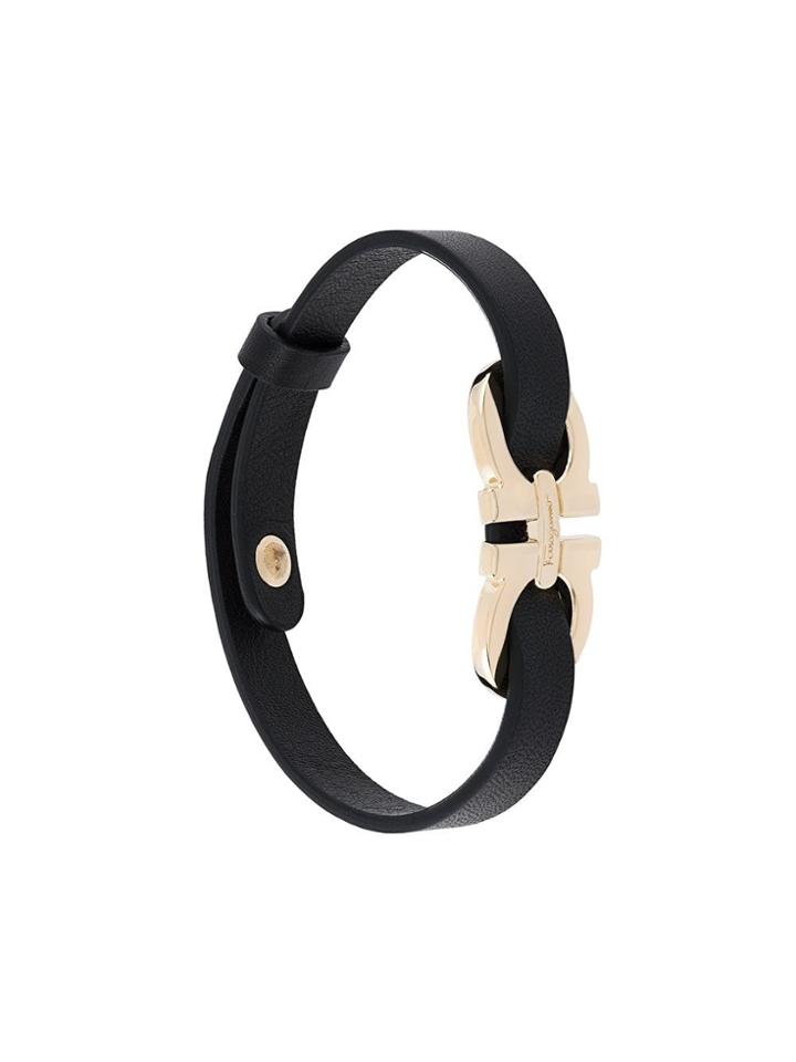 Salvatore Ferragamo Gancini Bracelet - Black