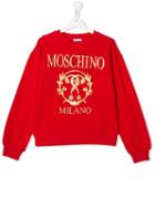Moschino Kids Teen Logo Sweatshirt - Red