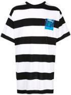 No21 Patch Striped T-shirt - Black