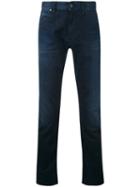 Armani Jeans - Plain Chinos - Men - Cotton/polyester/spandex/elastane - 42, Blue, Cotton/polyester/spandex/elastane