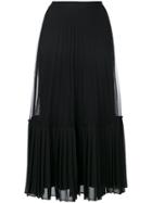 Twin-set Pleated Skirt - Black