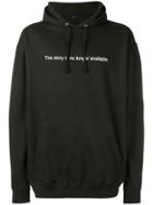 F.a.m.t. Slogan Print Hooded Sweatshirt - Black
