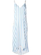 Balenciaga Striped Dress, Women's, Size: 36, White, Silk/cupro/viscose
