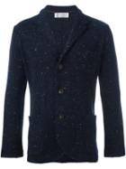 Brunello Cucinelli 'prussia Nuovo' Cardigan, Men's, Size: 48, Blue, Polyamide/cashmere/virgin Wool