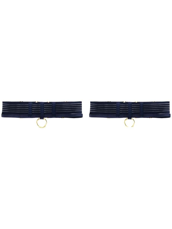 Bordelle Renee Strap Garters - Blue