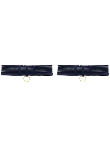 Bordelle Renee Strap Garters - Blue