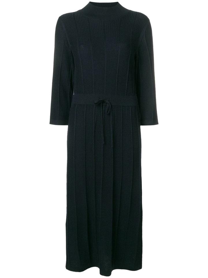 A.p.c. Ribbed Knit Midi Dress - Blue