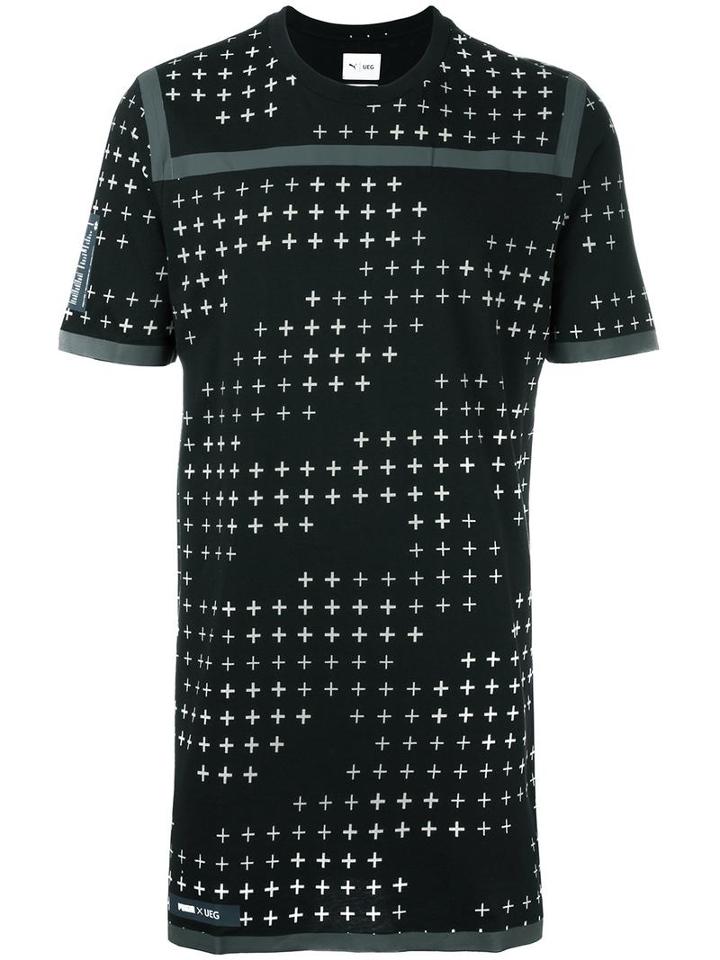 Puma Metallic Print T-shirt, Men's, Size: Small, Black, Cotton