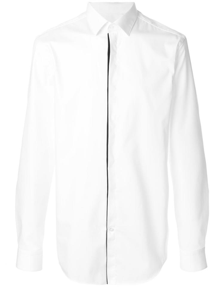 Boss Hugo Boss Contrast Placket Shirt - White