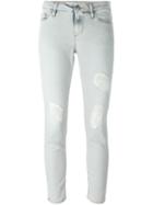 Iro Distressed Slim Fit Jeans, Women's, Size: 27, Grey, Cotton/polyester/spandex/elastane