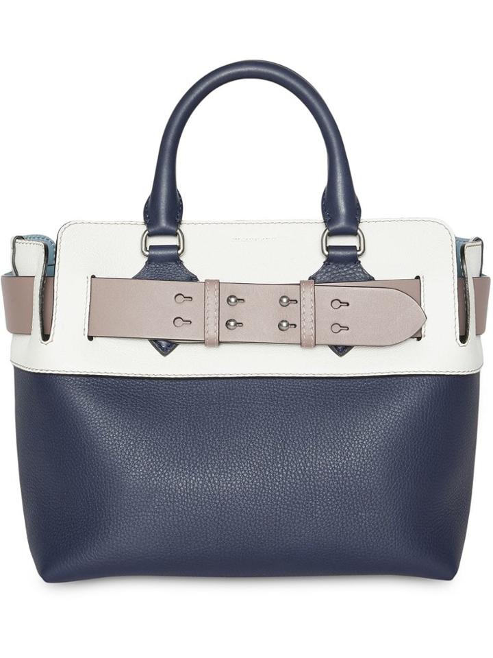 Burberry The Small Quadri-tone Leather Belt Bag - Blue