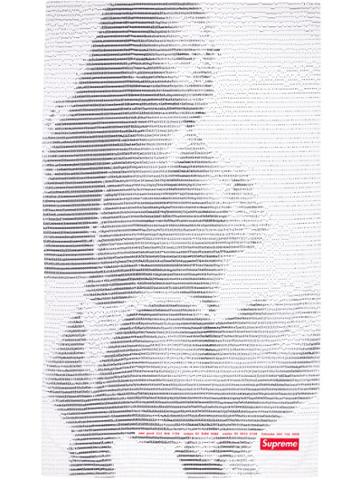 Supreme Digi Beach Towel - White
