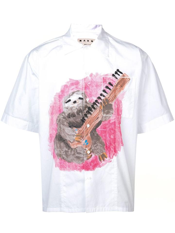 Marni Frank Navin Print Shirt - White