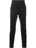 Haider Ackermann Black Panelled Trousers