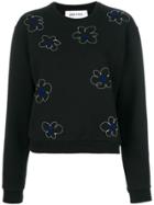 Jimi Roos Floral Print Sweatshirt - Black